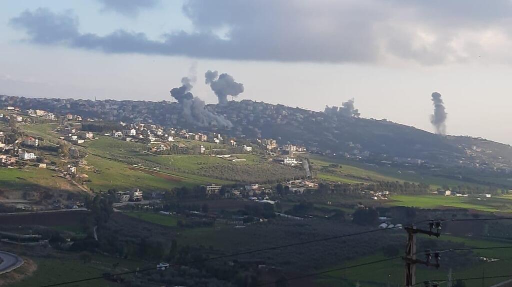 תיעוד לבנוני: מטוסי הקרב של צה"ל מפילים בלונים תרמיים בשטח דרום לבנון