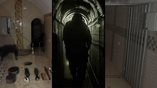 תיעוד של מפקד אוגדה 98 מהמנהרה שהתגלתה בחאן יונס והשמדתה על ידי לוחמי יהל"ם ואוגדה 98