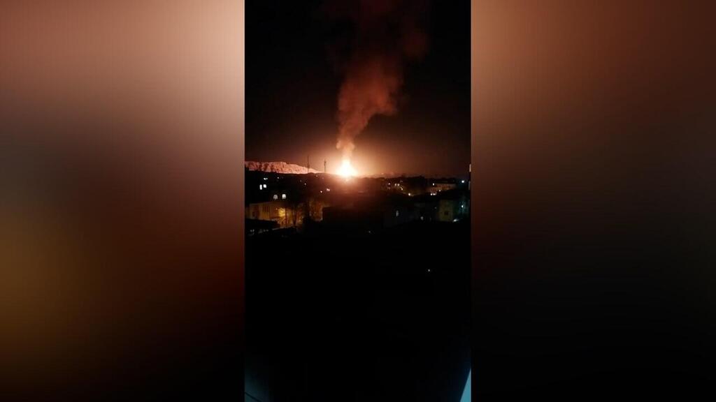 פיצוץ ענק של צינור גז אירע בעיר בורוג'ין באיראן