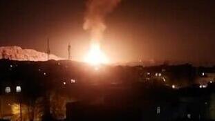 פיצוץ ענק של צינור גז אירע בעיר בורוג'ין באיראן
