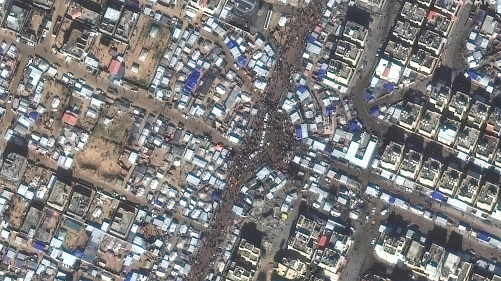 Photo satellite de la bande de Gaza