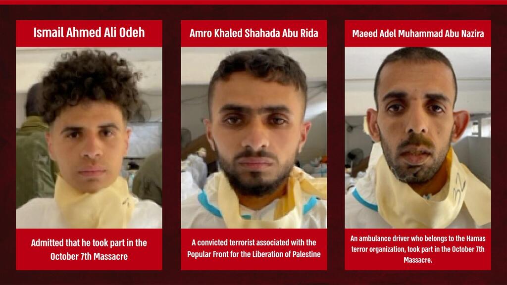 Hamas terrorists detained in the area of Nasser Hospital