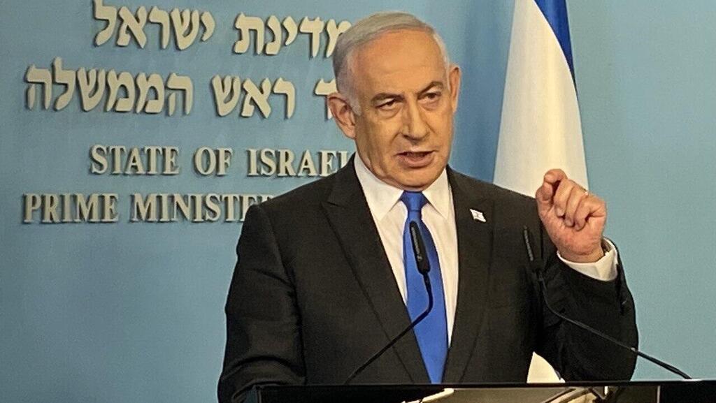 מסיבת עיתונאים של ראש הממשלה בנימין נתניהו במשרד רה"מ בירושלים