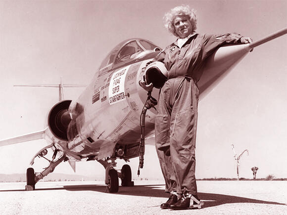 The hairdresser who became a pilot and financed the medical screens for female space pilots. Jackie Cochran