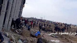 עזתים מתנפלים על משאיות הסיוע בצפון הרצועה