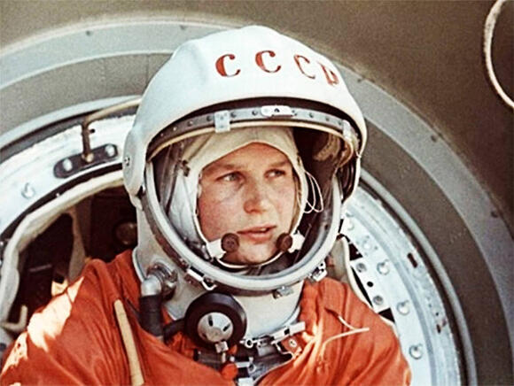 Never flew to space again. Tereshkova in her spacesuit on her way to the historical mission