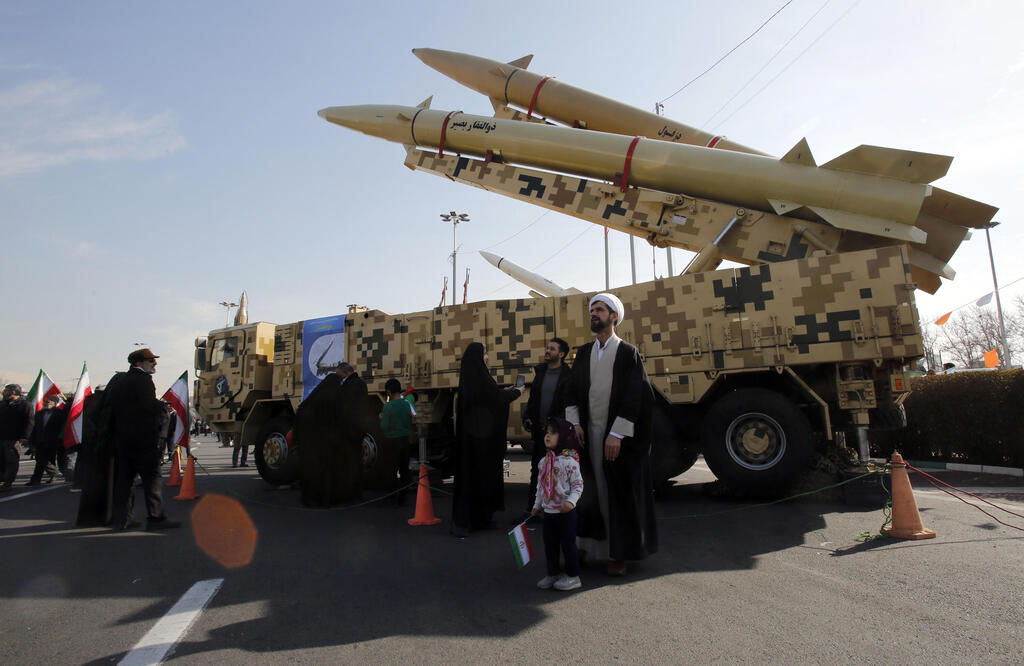 Iranian made Zolfaghar short-range ballistic missile 