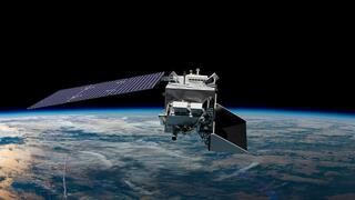 Striving for a better understanding of the mechanisms behind global warming. PACE satellite in space 