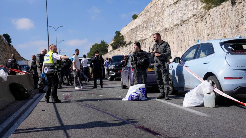 זירת פיגוע הירי במחסום א-זעים