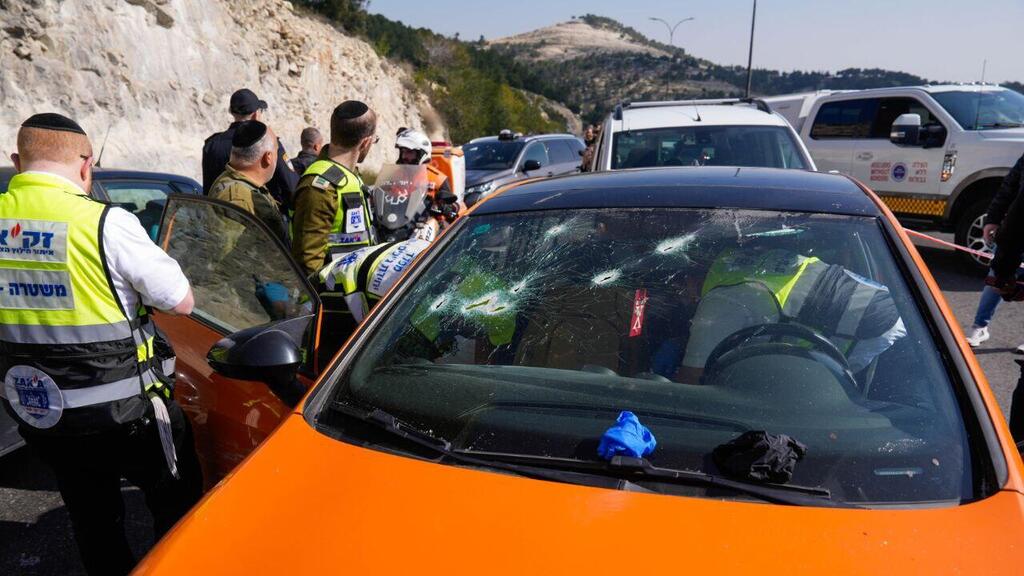 זירת פיגוע הירי במחסום א-זעים