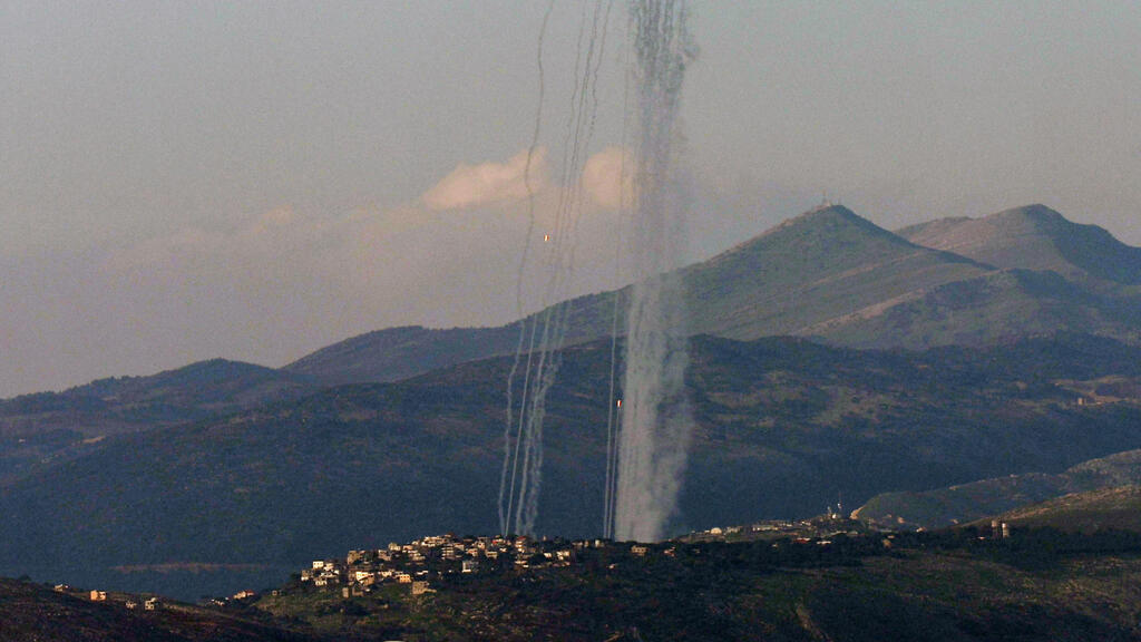 שיגורים שיגור מטח רקטה רקטות מדרום לבנון לישראל