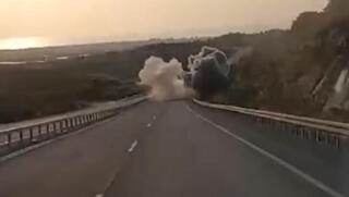Dramatic ride as rockets fall in Galilee