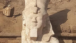 Limestone bust of Ramses II found in Egypt