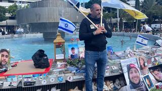 צעדת משפחות הנרצחים בכיכר דיזינגוף בתל אביב