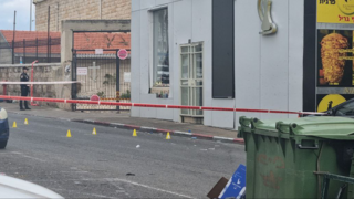זירת הרצח ברחוב אלנבי בחיפה