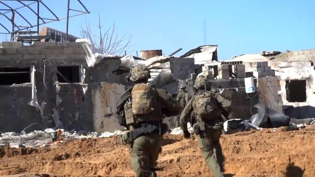 תיעוד מפעילות לוחמי צוות הקרב של חטיבת גבעתי בשכונת 'חמד' בחאן יונס