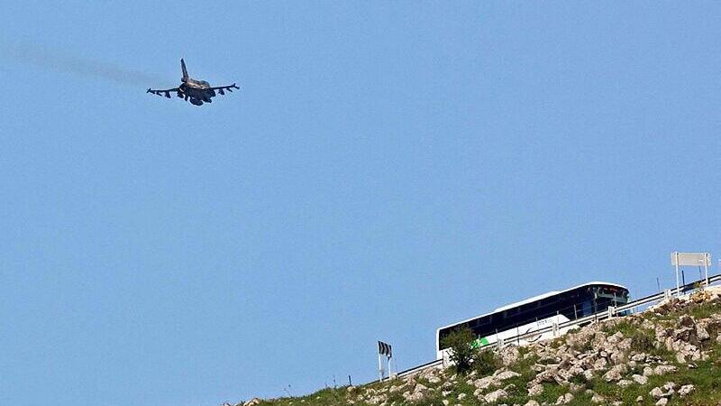 מטוס של חיל האוויר חוצה את הגבול עם לבנון