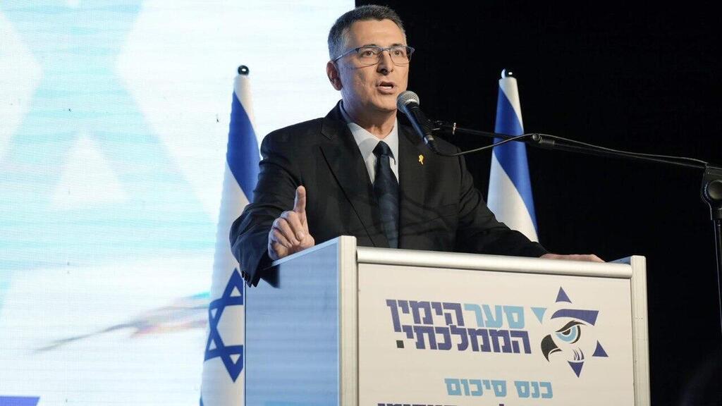 גדעון סער בכנס הפעילים בתל אביב