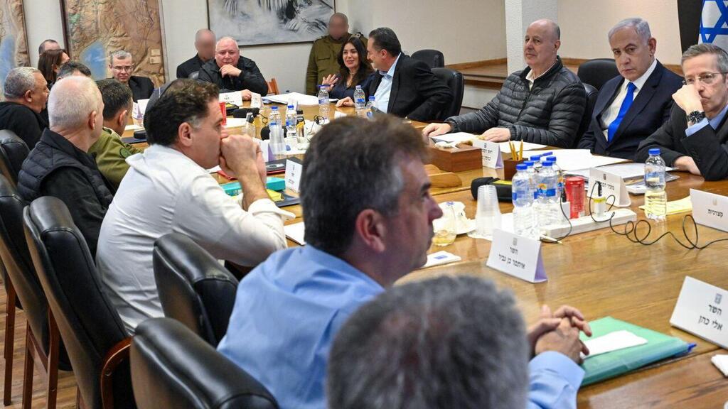 ראש הממשלה בנימין נתניהו כינס את הקבינט המדיני ביטחוני בקריה בתל אביב
