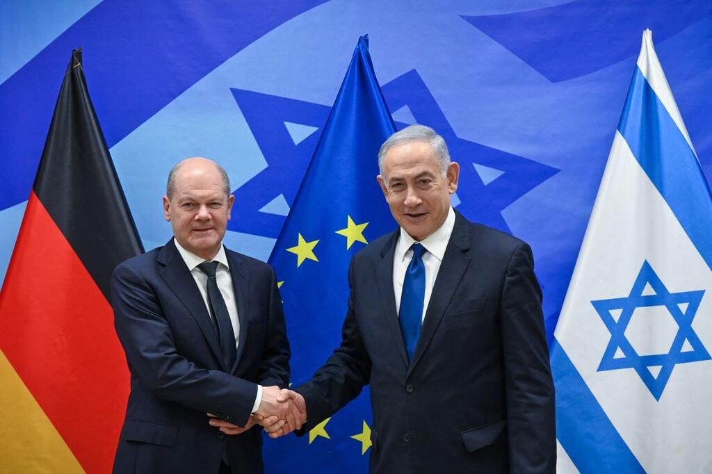 הצהרה לתקשורת של רוה"מ בנימין נתניהו וקנצלר גרמניה אולף שולץ