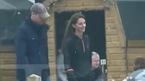The Prince and Princess of Wales in a video released on Monday 