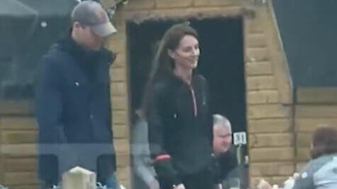  The Prince and Princess of Wales in a video released on Monday 