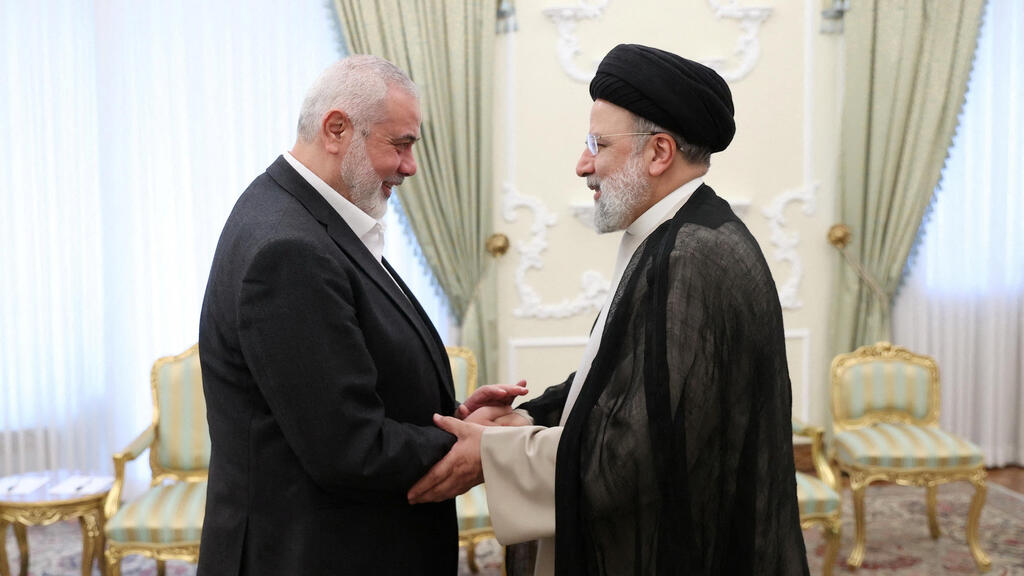 איסמעיל הנייה פגישה עם נשיא איראן איברהים ראיסי ב טהרן