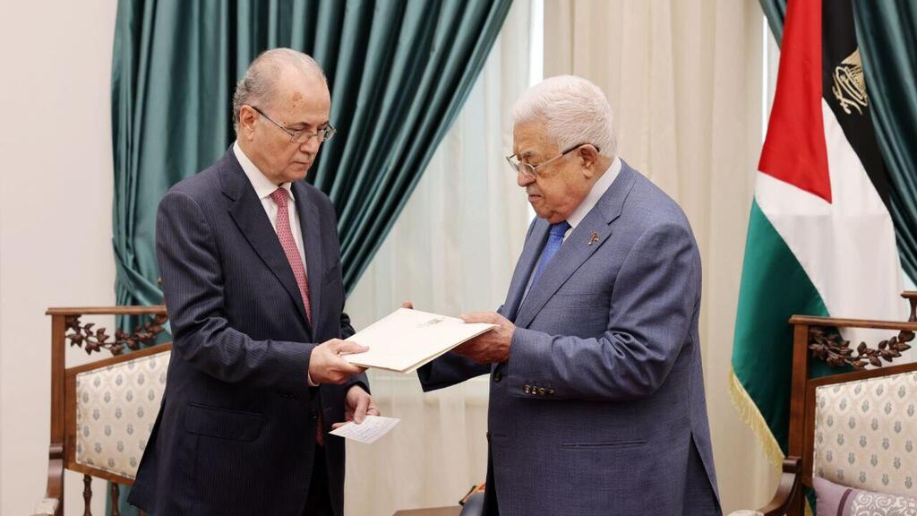 ראש הממשלה הפלסטיני מוחמד מוסטפא ויו"ר הרשות הפלסטינית אבו מאזן