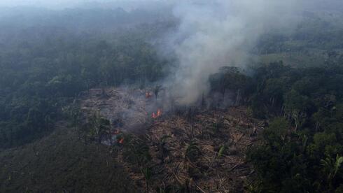 שריפה בשטח מיוער באמזונס הברזילאי