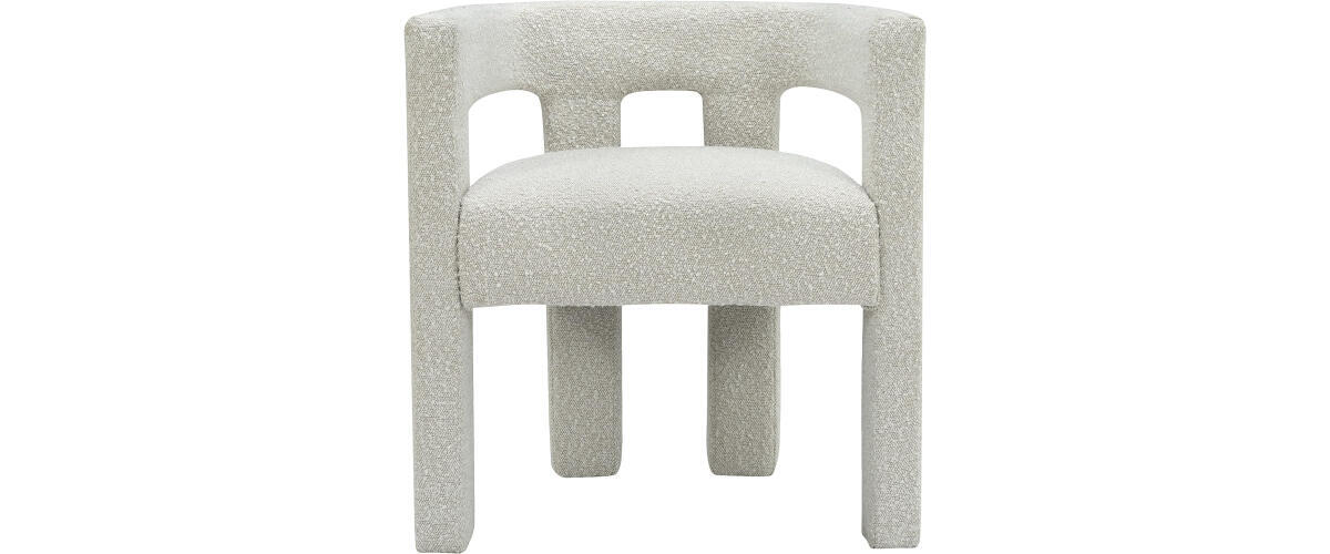 Meridian Furniture Athena Collection Upholstered Chair Cream