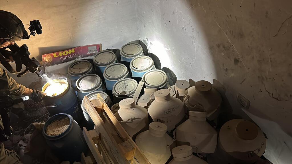 אמצעי לחימה שמצאו הכוחות בחאן יונס