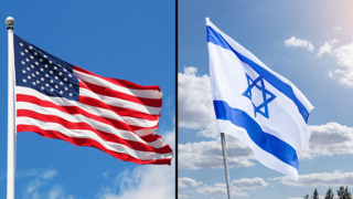 דגל דגלים ארה"ב ארצות הברית וישראל