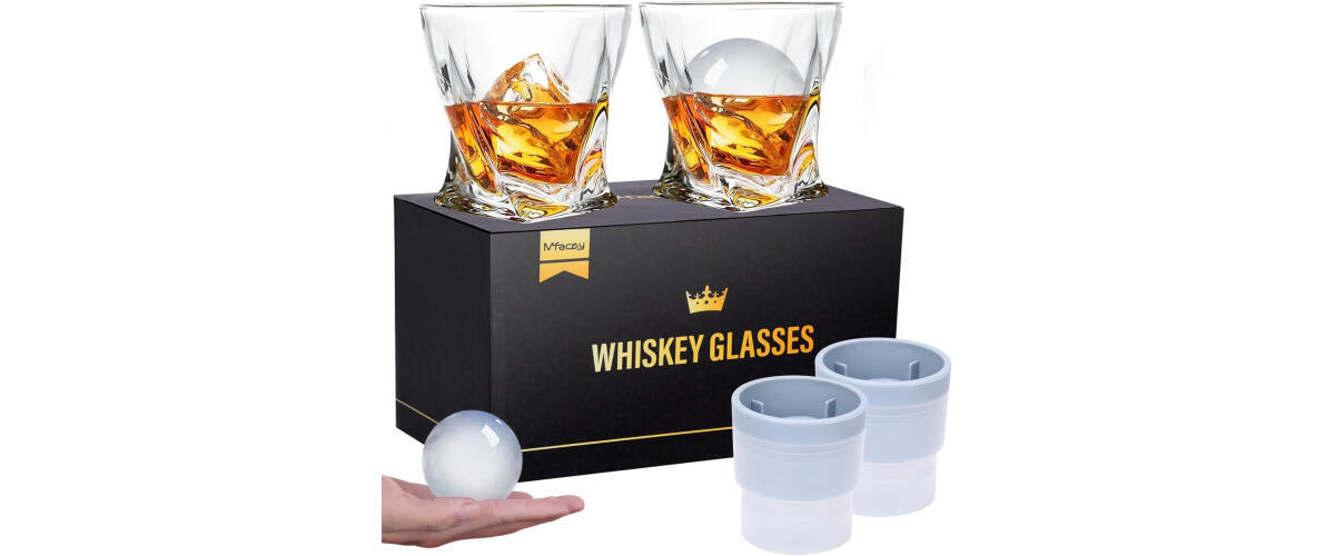 Mfacoy Bourbon Whiskey Glasses