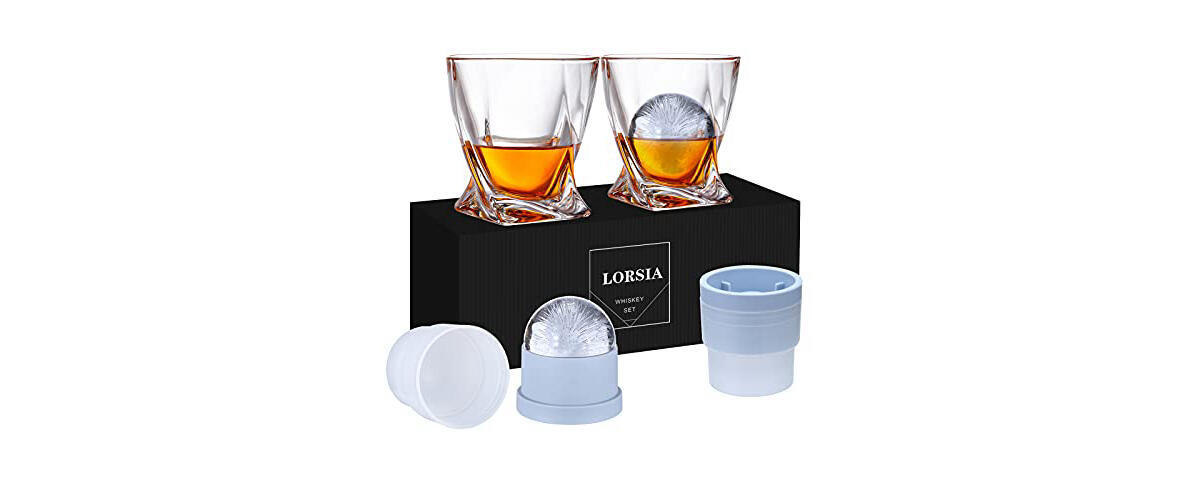 Lorsia Bourbon Whiskey Glasses