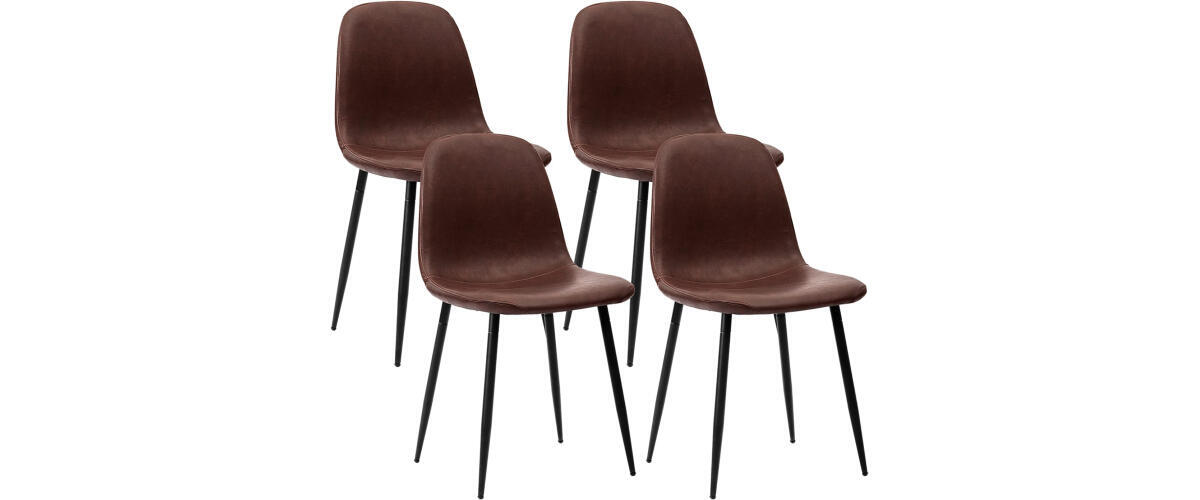 CangLong Faux Leather Dining Chair Set