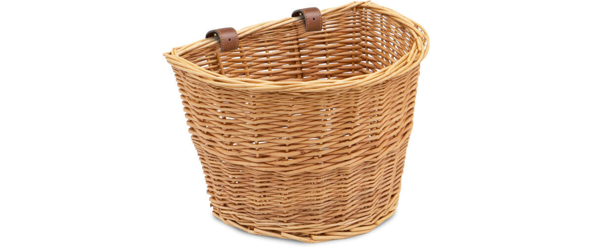 ProSource Wicker and Wire Bicycle Basket