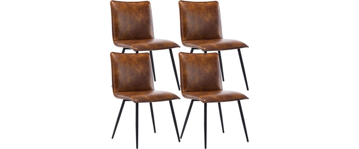 DUHOME PU Leather Dining Chairs Set
