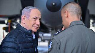 ראש הממשלה בנימין נתניהו ביקור בבסיס חיל האוויר בתל נוף