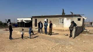 הבית שנפגע בפזורה