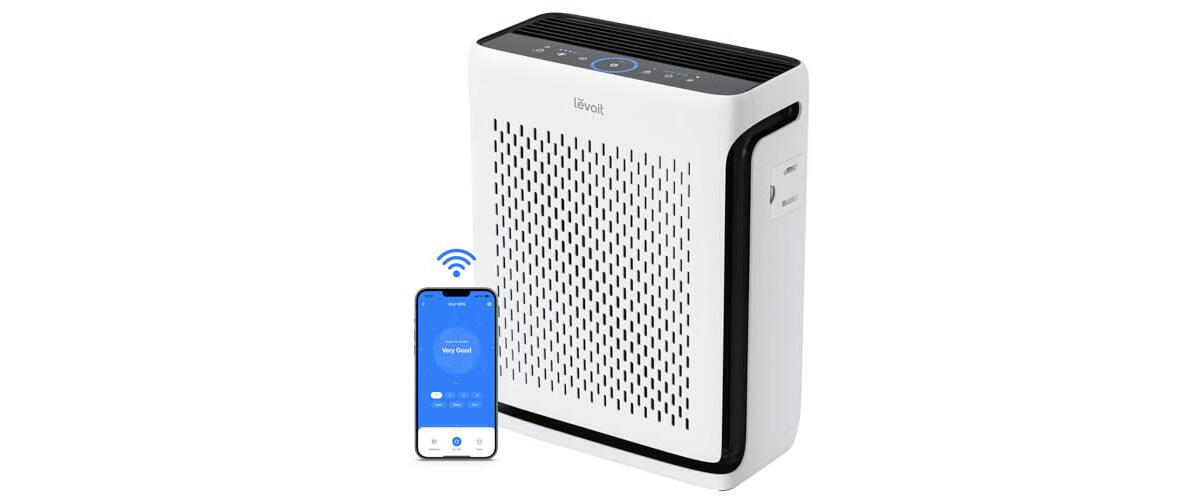 LEVOIT Air Purifier for Large Rooms – Air Quality and Light Sensors