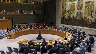 כינוס מועצת הביטחון של האו"ם בדיון לפני הצבעה בעניין בקשת הפלסטינים לקבלת חברות מלאה באו"ם