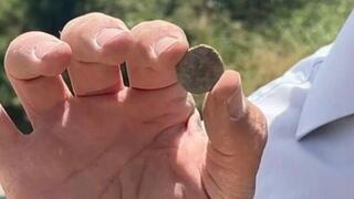 המטבע שהתגלה בגן הלאומי כורסי