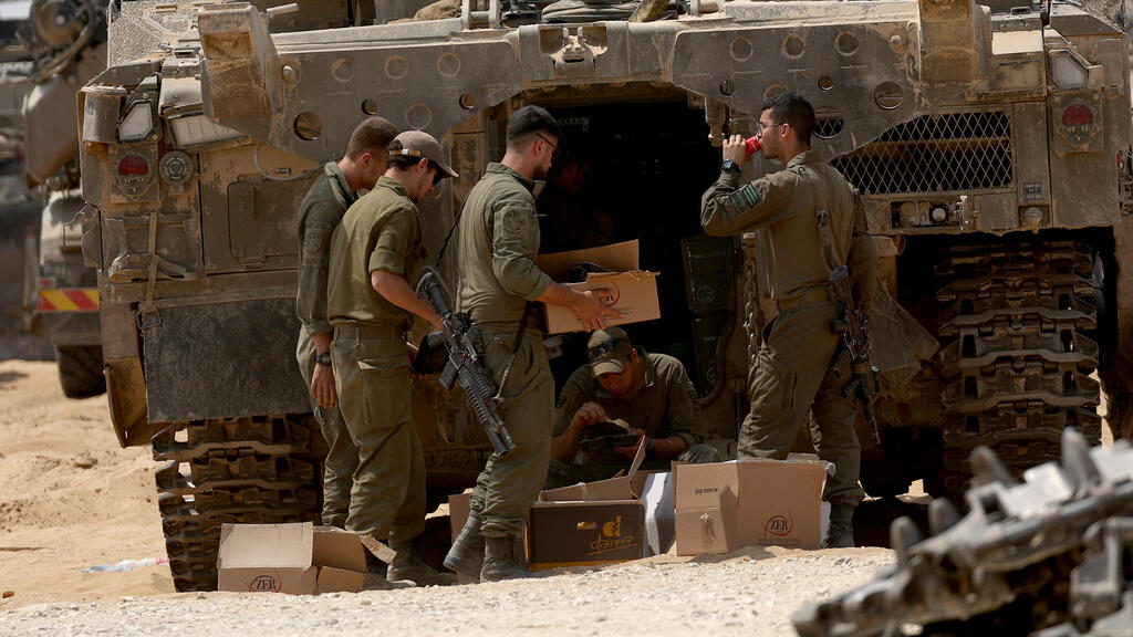 כוחות צה"ל בגבול עזה ליד רפיח