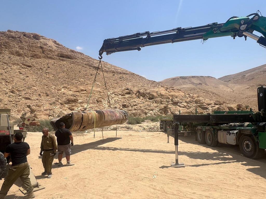 כוחות צה״ל פינו מוקדם יותר היום שרידי טיל קרקע קרקע נוסף שיורט באזור נחל יעלים, סמוך לערד