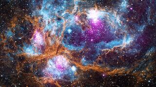 ערפילית הפליטה NGC 6357, סוג של ערפילית המורכבת מענן גז הקורן כספקטרום פליטה