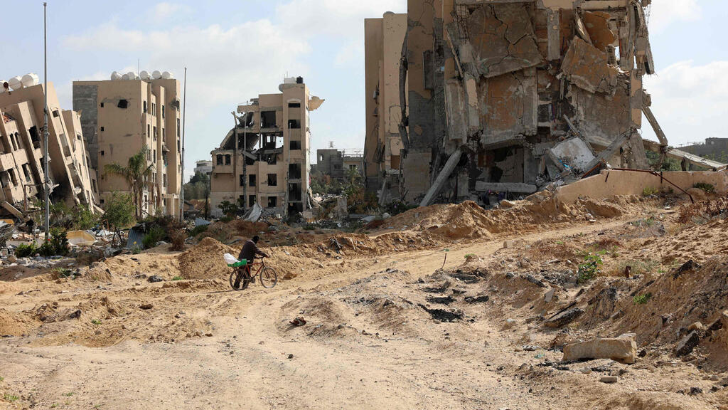 The Gaza Strip (Photo: AFP) מראות הרס בצפון הרצועה