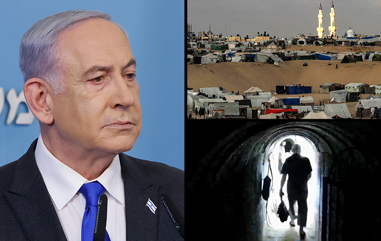 Benjamin Netanyahu, Rafah, Yahya Sinwar escaping IDF via underground tunnel 