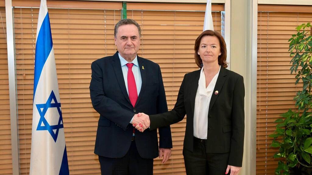 פגישת ישראל כ"ץ עם טניה פאיון שרת החוץ של סלובניה