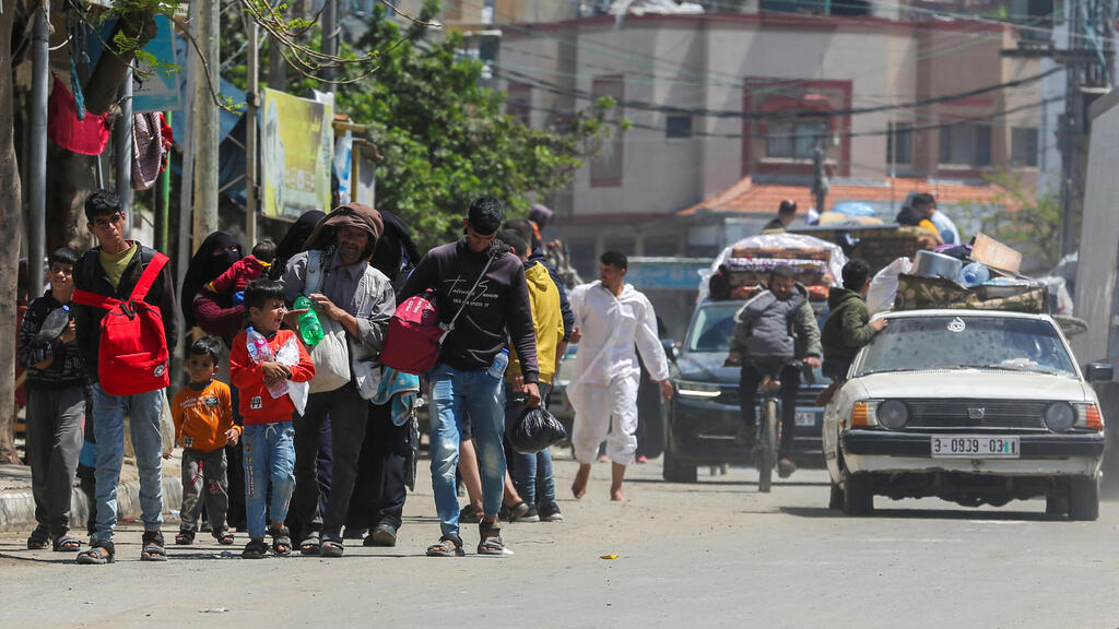 תושבים עוזבים את רפיח