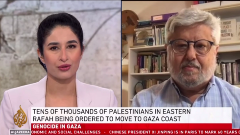 פעיל השלום גרשון בסקין בשידור חי מירושלים